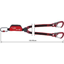 Imbracatura Anticaduta Regolabile Multiuso da Arrampicata Fettuccia in  Nastro Cordino Anticaduta con Doppio Moschettone, 180 x 2,8 cm, Rosso :  : Fai da te