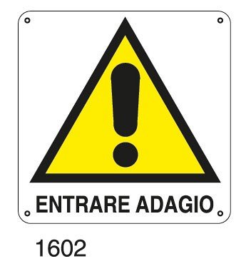 Entrare adagio - A - PVC adesivo 145x145 mm