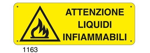 Attenzione liquidi infiammabili