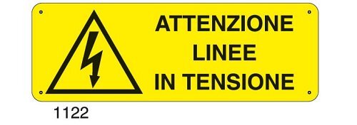 Cartello di pericolo elettricità da personalizzare con testo - E - Alluminio 500x700 mm