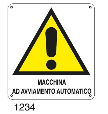 Macchina ad avviamento automatico - B - PVC adesivo 220x250 mm