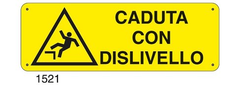 Caduta con dislivello - D - Alluminio 1400x500 mm