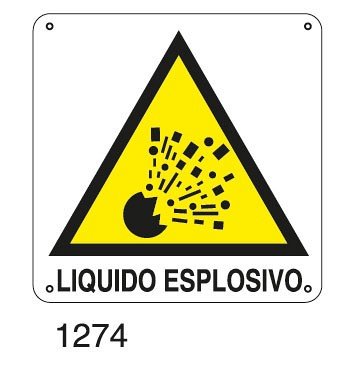 Liquido esplosivo - B - PVC adesivo 220x220 mm