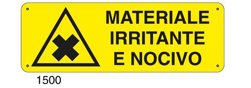 Materiale irritante e nocivo