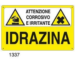 Attenzione corrosivo e irritante-Idrazina