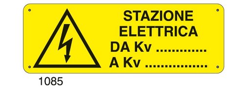 Stazione elettrica da Kv a Kv - B - Alluminio 765x270 mm