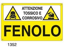 Attenzione tossico e corrosivo-Fenolo