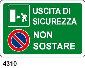 Uscita di sicurezza - Non sostare