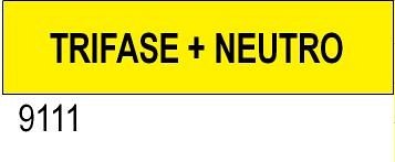 Trifase + neutro - etichetta