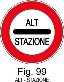 ALT STAZIONE - B - Alluminio CL.1 60cm