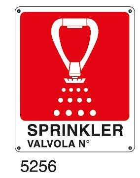 Sprinkler Valvola n° - A - Alluminio 120x145 mm