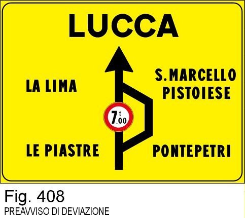 Preavviso di deviazione