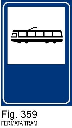 Fermata del Tram - A - Alluminio CL.3 40x60 cm