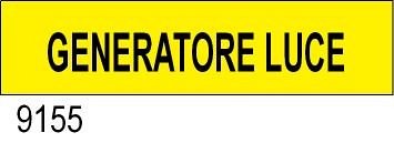 Generatore Luce - etichetta - B - PVC adesivo 250x60 mm - 5 pz.