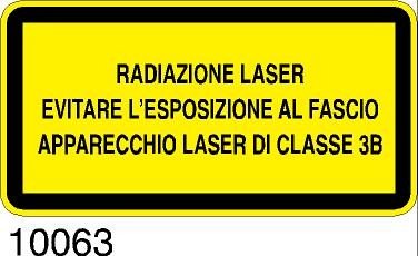 Radiazione Laser - Laser di classe 3B - 50pz