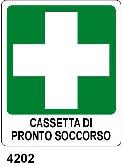 Cassetta di pronto soccorso - A - PVC adesivo 120x145 mm
