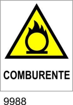 Pericolo comburente - etichette  - 25pz