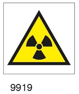 Pericolo radiazioni  - 25pz