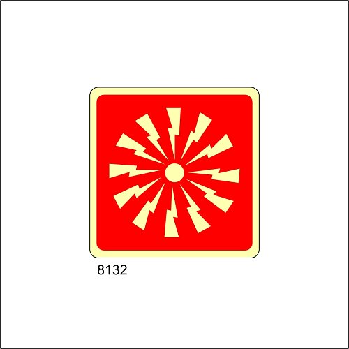 Sirena antincendio Luminescente - A - Alluminio Luminescente - 120x120 mm