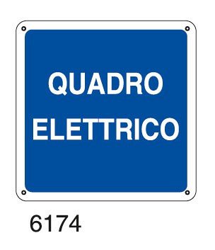 Quadro elettrico - B - PVC adesivo 160x160 mm