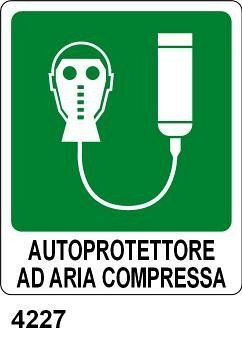 Autoprotettore ad aria compressa - A - Alluminio 120x145 mm