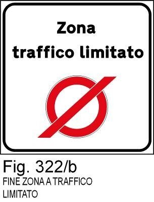 Fine zona traffico limitato - C - Alluminio CL.2 90cm