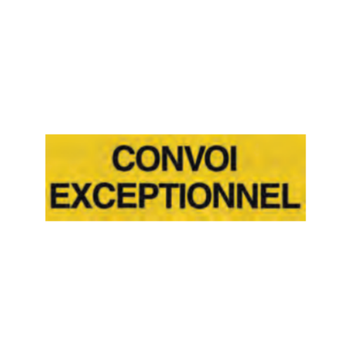 CONVOIS EXCEPTIONNEL -Trasporto eccezionale Francia Cl. 2 1200x400x1.5mm supporto in Alluminio