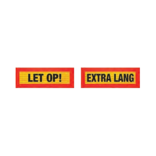 LET OP! EXTRA LANG Plates for Nederland 565x195x1.8mm