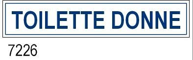 Toilette Donne all. 400x80 mm