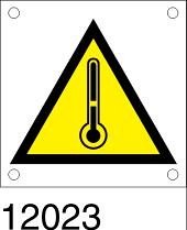 Pericolo Alta Temperatura - targhetta 50 pz.
