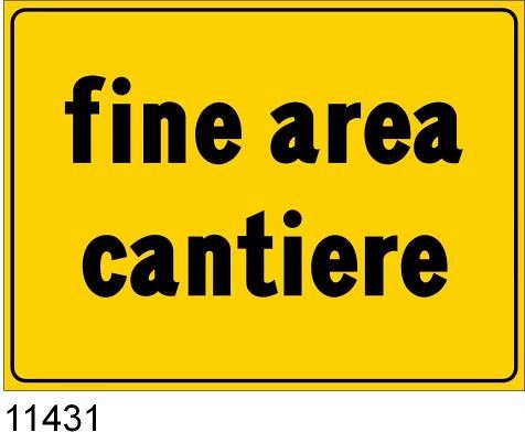 Fine area cantiere - C - Ferro CL.2 90x135 cm