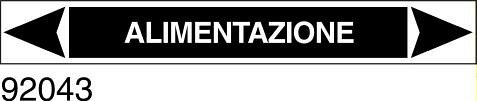 Alimentazione - etichetta - A - PVC adesivo - 175x30 mm