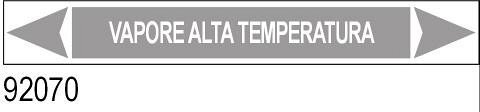 Vapore alta temperatura - etichetta - A - PVC adesivo - 175x30 mm