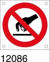 Vietato toccare - targhetta 50 pz.