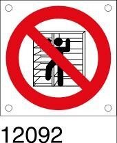 Vietato arrampicarsi - targhetta 50 pz.