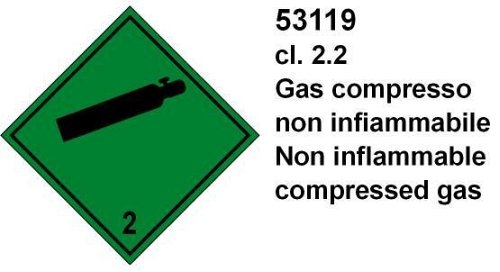 Gas Compresso cl 2.2 - B - PVC adesivo - 150x150 mm