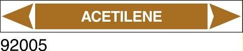 Acetilene - etichetta  - A - PVC adesivo - 175x30 mm