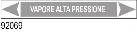 Vapore alta pressione - etichetta  - B - PVC adesivo - 350x60 mm