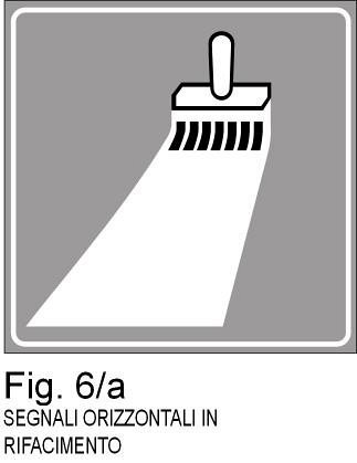Segni orizzontali in rifacimento - C - Alluminio CL.2 105x105 cm