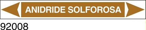 Anidride solforosa - etichetta  - B - PVC adesivo - 350x60 mm
