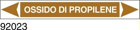 Ossido di propilene - etichetta - B - PVC adesivo - 350x60 mm
