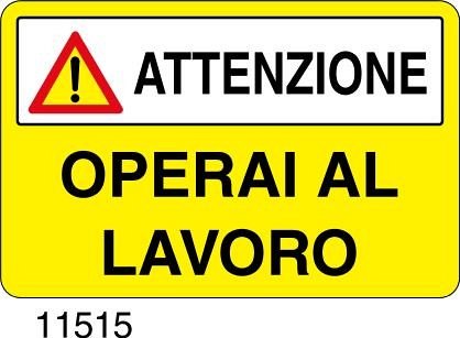 Operai al lavoro - B - Alluminio 700x500 mm