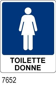 Toilette Donne - A - Alluminio - 160x210 mm
