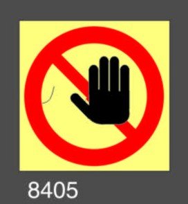 Vietato l'accesso alle persone non autorizzate Luminescente