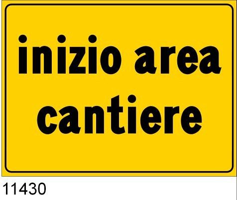 Inizio area cantiere