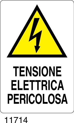 Tensione elettrica pericolosa - B - Polionda 500x700 mm