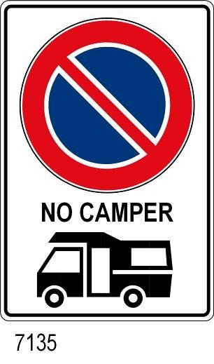 No Camper - B - Alluminio Scatolato - 400x600 mm