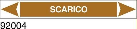Scarico - etichetta - A - PVC adesivo - 175x30 mm