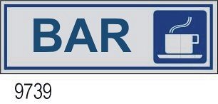 Etichetta adesiva "Bar" 170x45 mm