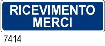Ricevimento Merci - B - Alluminio - 800x250 mm